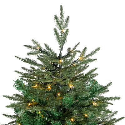 7.5' Pre-Lit Hudson Fir Artificial Christmas Tree  Warm White LED Lights