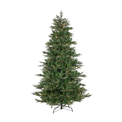 6.5' Pre-Lit Hudson Fir Artificial Christmas Tree  Warm White LED Lights