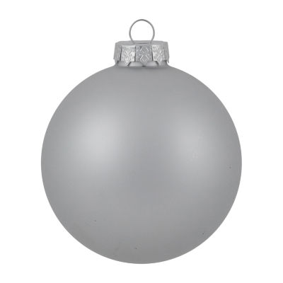 Northlight Silver Glass Ball 4-pc. Christmas Ornament