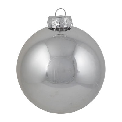 Northlight Silver Glass Ball 4-pc. Christmas Ornament