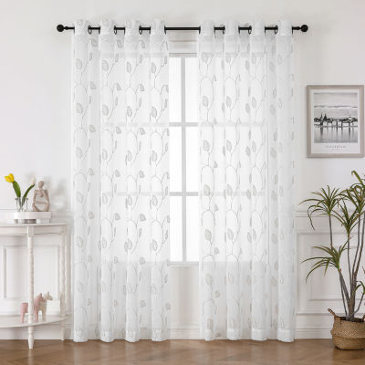 Florence Grommet Top Sheer Single Curtain Panel