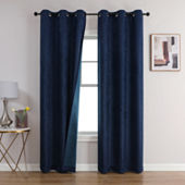 Regal Home Ophelia Grommet Top Blackout Set of 2 Curtain Panel