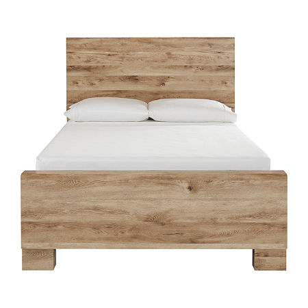 Signature Design by Ashley Hyanna Full Panel Bed with 2 Storage Drawers, One Size, Brown