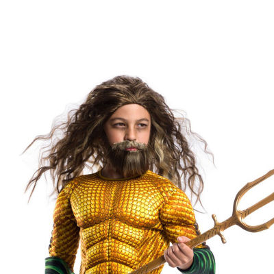 Boys Aquaman Beard And Wig 2-pc. Costume Accessory