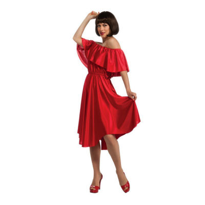 Womens Saturday Night Fever Red Dress Costume