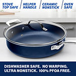 Granite Stone Blue 5.5 Qt Jumbo Cooker with Tempered Glass Lid