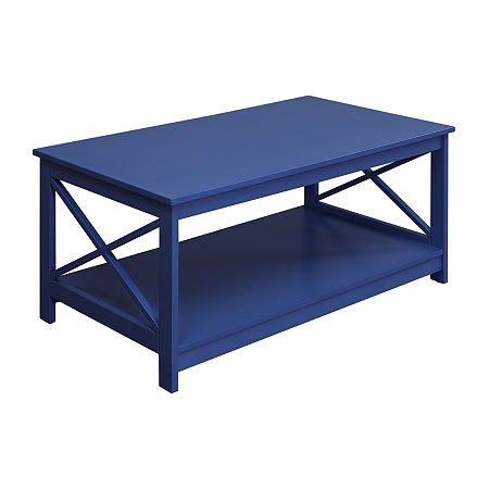 Oxford Coffee Table With Shelf, One Size, Blue