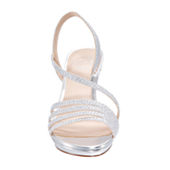 Silver sale sandals jcpenney