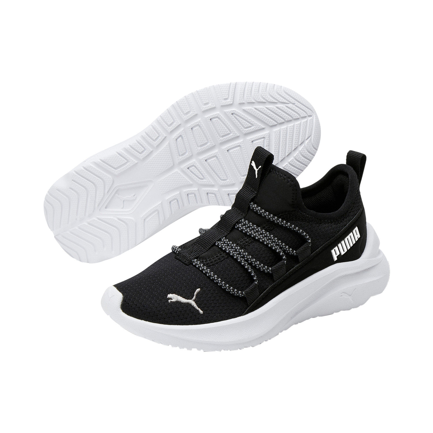 Puma One4all Little Boys Running Shoes, Color: Black White - JCPenney