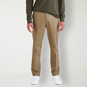 Dockers Men's Comfort Relaxed Pleated Cuffed Fit Khaki Stretch