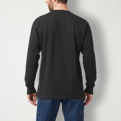 Dickies Logo Mens Crew Neck Long Sleeve Regular Fit Graphic T-Shirt