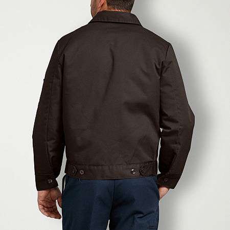 Dickies Insulated Twill Eisenhower Mens Lightweight Work Jacket, Large, Brown