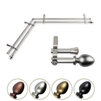 Rod Desyne Emeka Corner Double Curtain