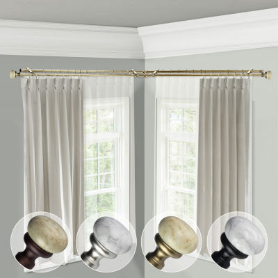 Rod Desyne Merlyn Corner Double Curtain