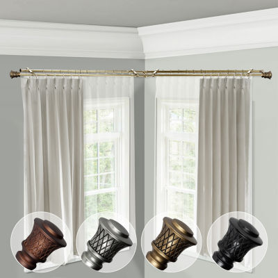 Rod Desyne Lennart Corner Double Curtain