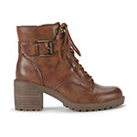 Frye and Co. Womens Axel Stacked Heel Lace Up Boots - JCPenney
