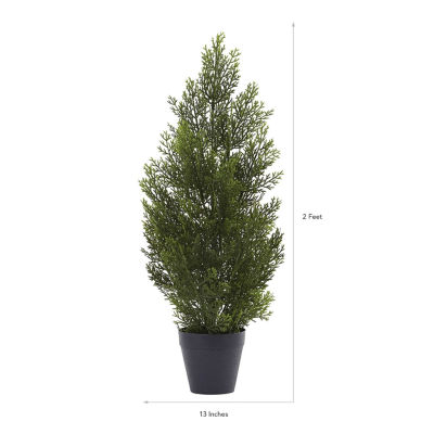 Nearly Natural 2ft Mini Cedar 2 Foot Christmas Tree