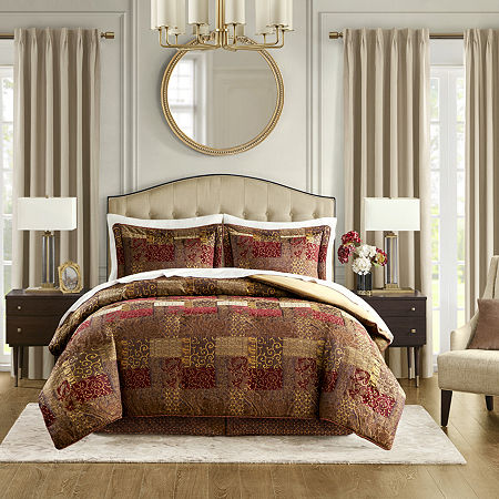 Croscill Galleria 4-pc. Midweight Comforter Set, One Size, Red