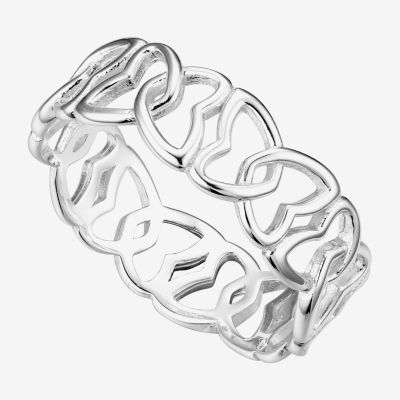 Footnotes Brave Sterling Silver Butterfly Band