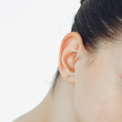 Sparkle Allure Light Up Box Womens Cubic Zirconia Pure Silver Over Brass Square 2-pc. Jewelry Set