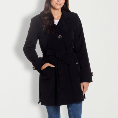 Gallery Womens Belted Midweight Trench Coat