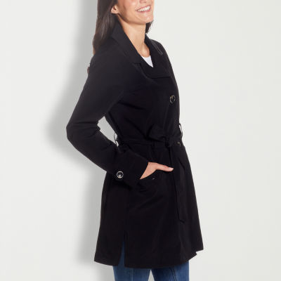 Gallery Womens Belted Midweight Trench Coat