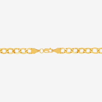 Made in Italy 14K Gold Inch Hollow Curb Chain Necklace