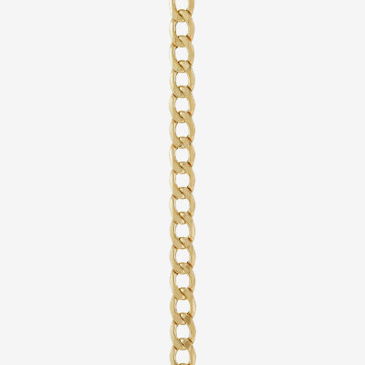 Made in Italy 14K Gold 22 Inch Hollow Curb Chain Necklace