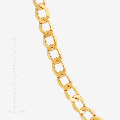 Made in Italy 14K Gold Inch Hollow Curb Chain Necklace