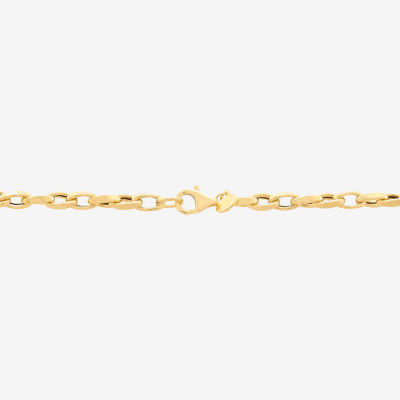 Made in Italy 10K Gold Inch Hollow Link Chain Necklace