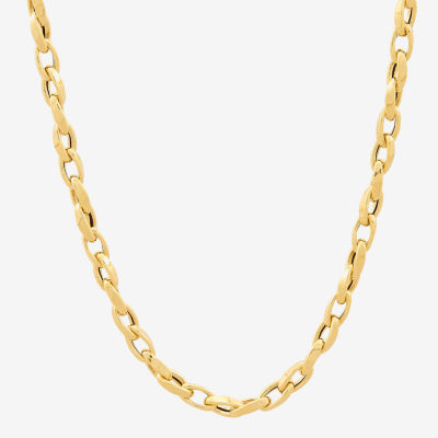 Made in Italy 10K Gold Inch Hollow Link Chain Necklace