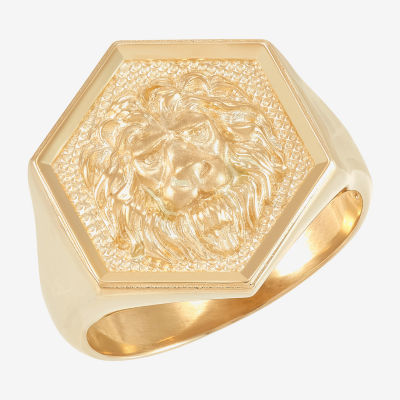 Mens 10K Gold Signet Ring