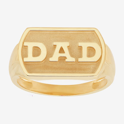 Mens 10K Gold Signet Ring