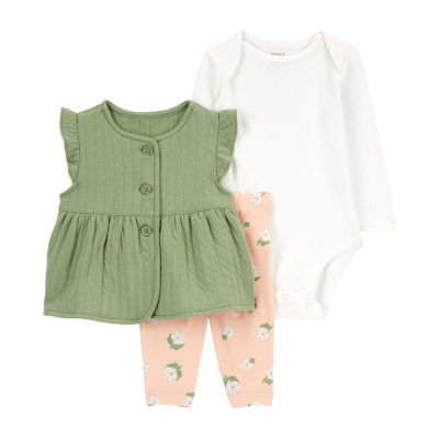 Carter's Baby Girls 3-pc. Pant Set