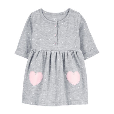 Carter's Baby Girls Long Sleeve Fitted A-Line Dress