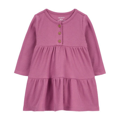 Carter's Baby Girls Long Sleeve Fitted A-Line Dress