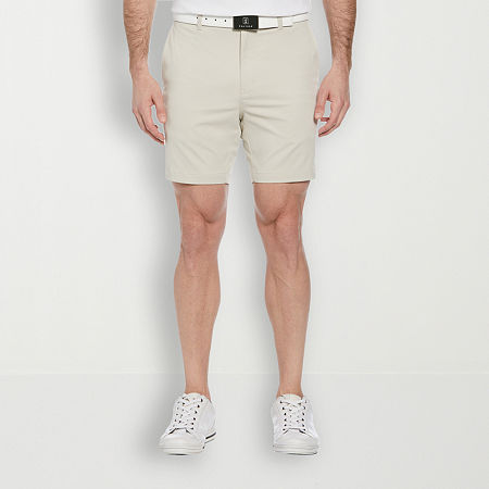 PGA TOUR 7" Mens Golf Short, 30, Beige