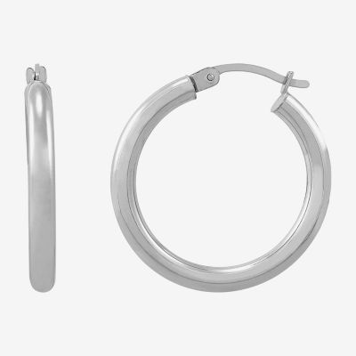 Sterling Silver 25mm Hoop Earrings