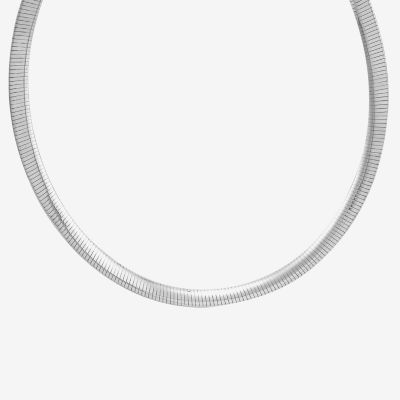 Sterling Silver 17 Inch Solid Chain Necklace