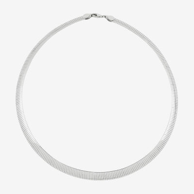 Sterling Silver 17 Inch Solid Chain Necklace