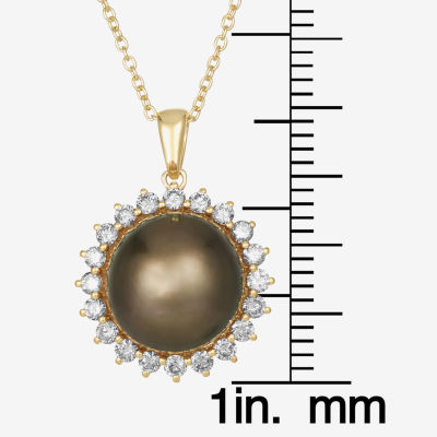 Le Vian® Pendant featuring Chocolate Pearls®, 3/8 cts. Nude Diamonds™  set in 14K Honey Gold™