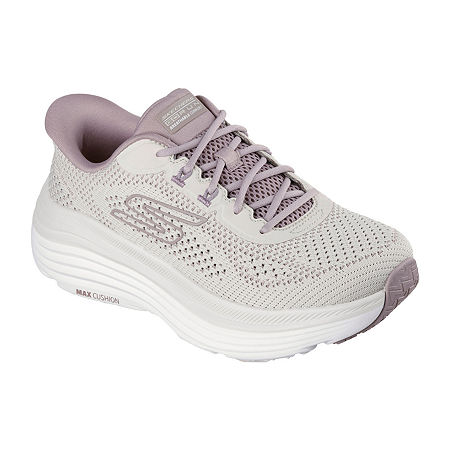 Skechers Hands Free Slip-Ins Go Run Max Cushioning Endeavour Womens Running Shoes, 7 Medium, White