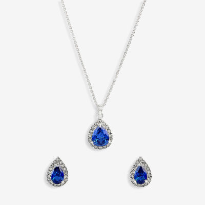 Sparkle Allure Light Up Box Womens Cubic Zirconia Pure Silver Over Brass 3-pc. Jewelry Set