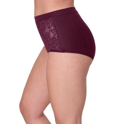 Bali Breathe Cotton Modal Lace High Rise Brief DFCLBF