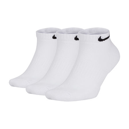 Nike Everyday Cushioned Unisex Adult Multi-Pack 3 Pair Low Cut Socks, X-large, White
