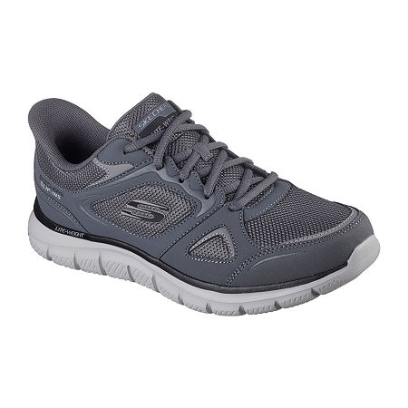 Skechers Hands Free Slip-Ins Track Ezral Mens Walking Shoes, 14 Medium, Black