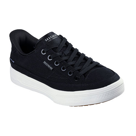 Skechers Arch Fit Arcade See Ya There Mens Sneakers, 10 Medium, Black