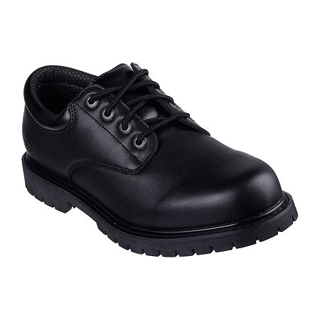 Skechers Cottonwood Cantix Mens Round Closed Toe Work Shoes, 12 Medium, Black