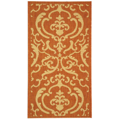 Courtyard Allover Scrolls Indoor/Outdoor Rectangular Rugs