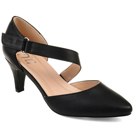 1950s Style Shoes | Heels, Flats, Boots, Sandals Journee Collection Womens Tillis Pumps Pointed Toe Stiletto Heel 10 Medium Black $43.39 AT vintagedancer.com